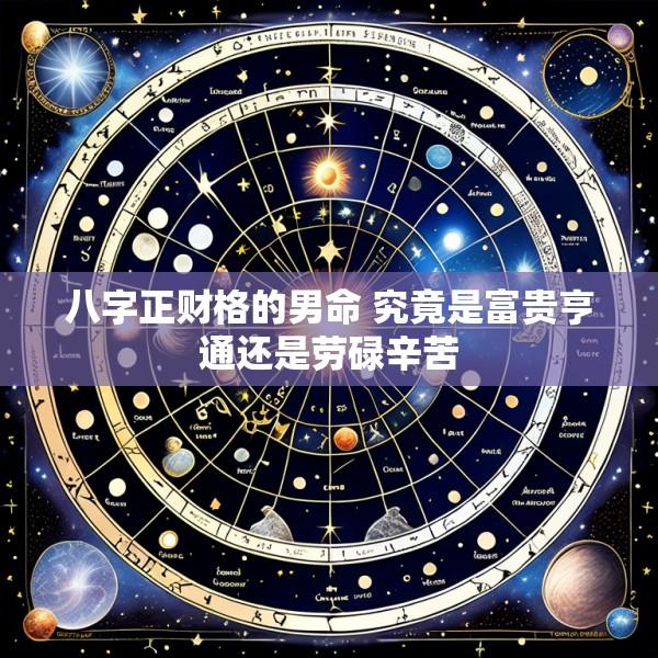 八字正财格的男命 究竟是富贵亨通还是劳碌辛苦