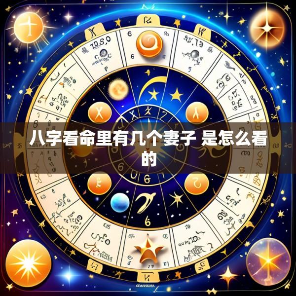 八字看命里有几个妻子 是怎么看的