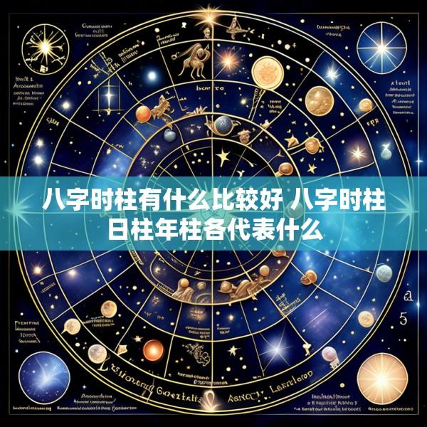 八字时柱有什么比较好 八字时柱日柱年柱各代表什么