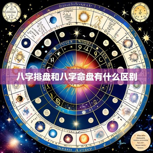 八字排盘和八字命盘有什么区别