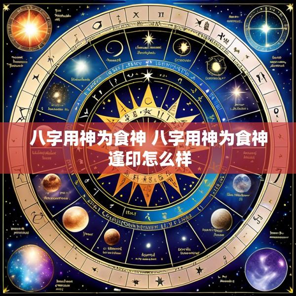 八字用神为食神 八字用神为食神 逢印怎么样