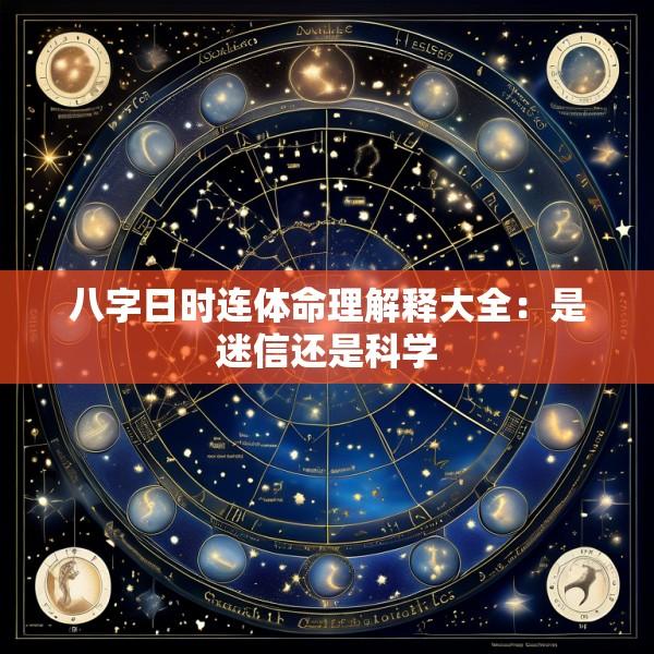 八字日时连体命理解释大全：是迷信还是科学