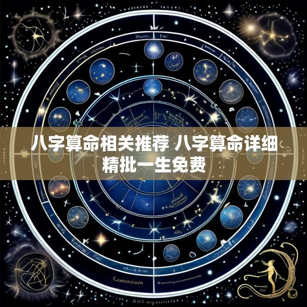 八字算命相关推荐 八字算命详细精批一生免费