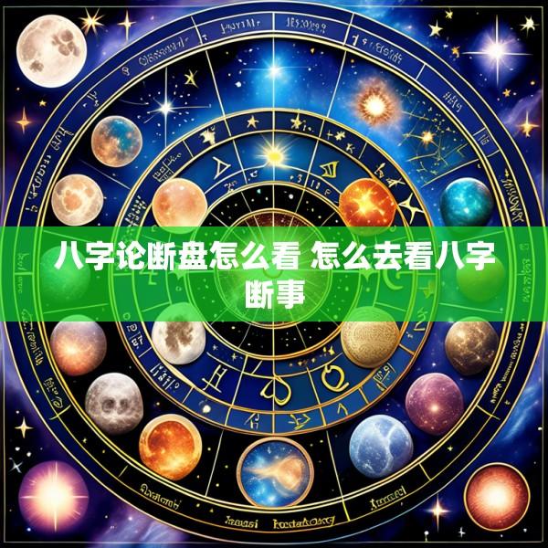 八字论断盘怎么看 怎么去看八字断事