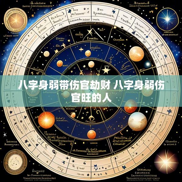 八字身弱带伤官劫财 八字身弱伤官旺的人