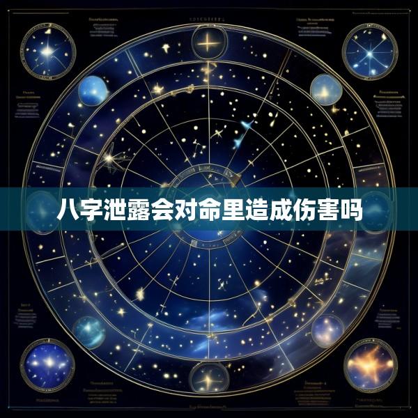 八字泄露会对命里造成伤害吗