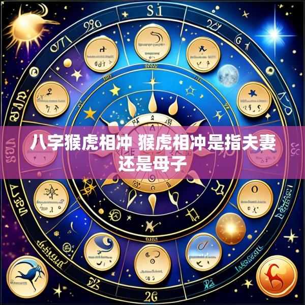 八字猴虎相冲 猴虎相冲是指夫妻还是母子