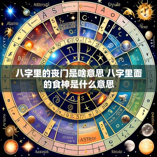 八字里的丧门是啥意思 八字里面的食神是什么意思