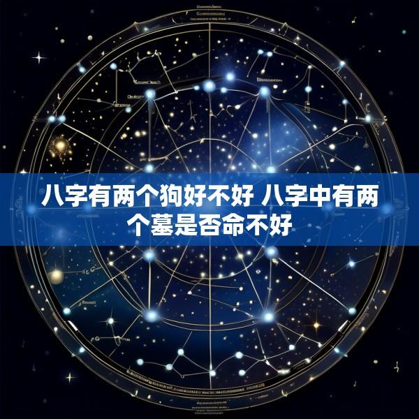 八字有两个狗好不好 八字中有两个墓是否命不好