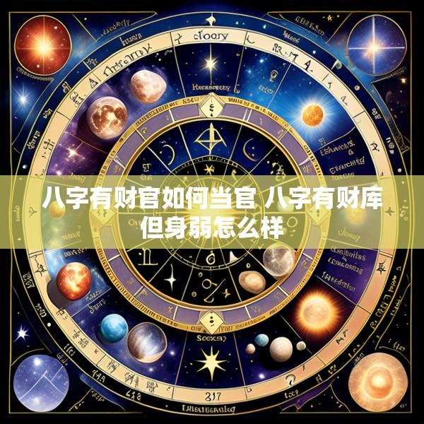 八字有财官如何当官 八字有财库但身弱怎么样