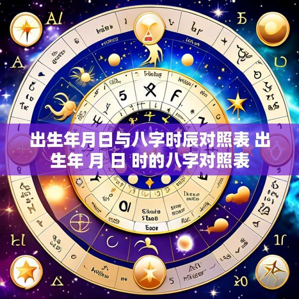 出生年月日与八字时辰对照表 出生年 月 日 时的八字对照表