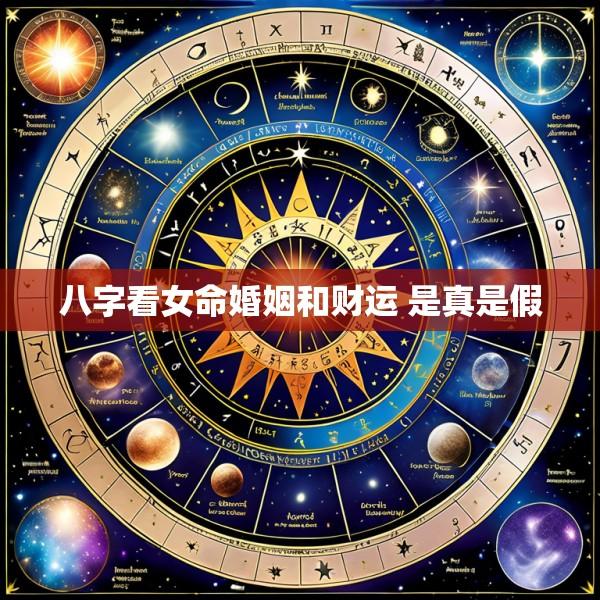 八字看女命婚姻和财运 是真是假