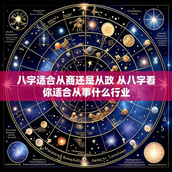 八字适合从商还是从政 从八字看你适合从事什么行业