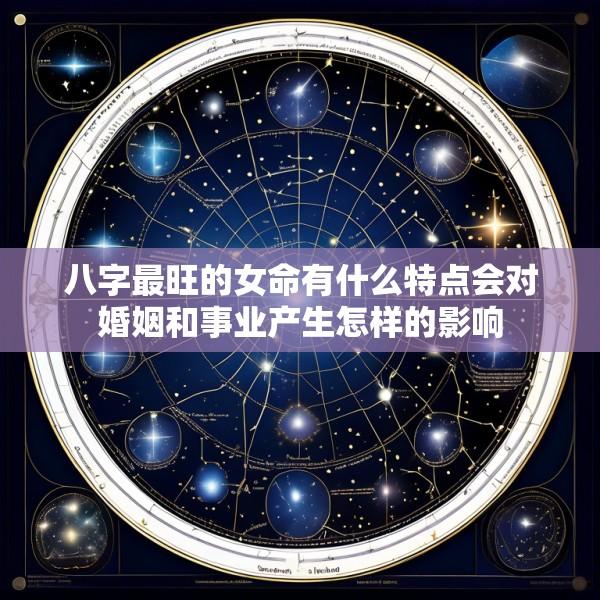 八字最旺的女命有什么特点会对婚姻和事业产生怎样的影响