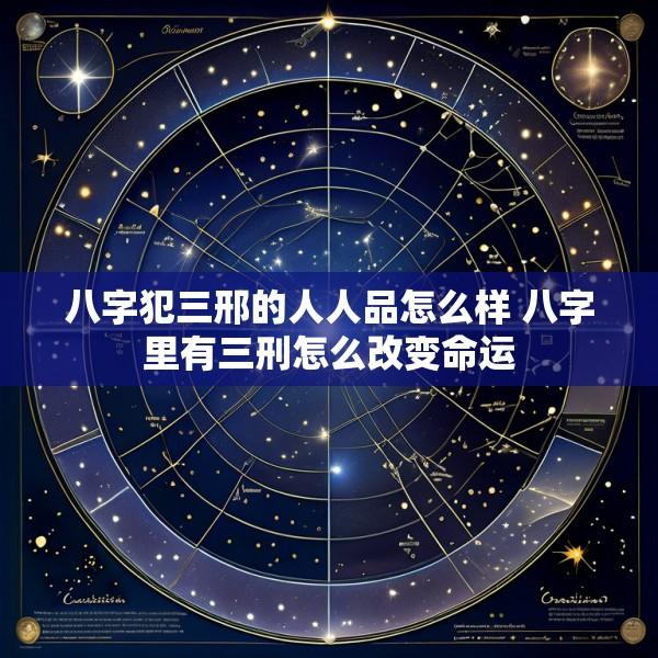 八字犯三邢的人人品怎么样 八字里有三刑怎么改变命运