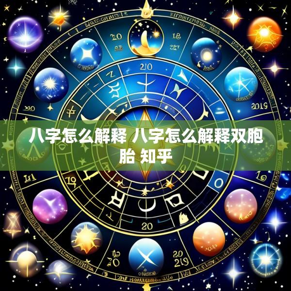 八字怎么解释 八字怎么解释双胞胎 知乎