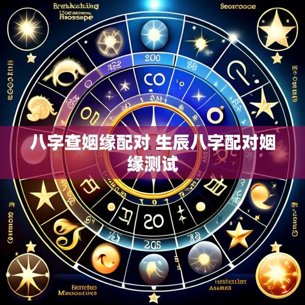 八字查姻缘配对 生辰八字配对姻缘测试