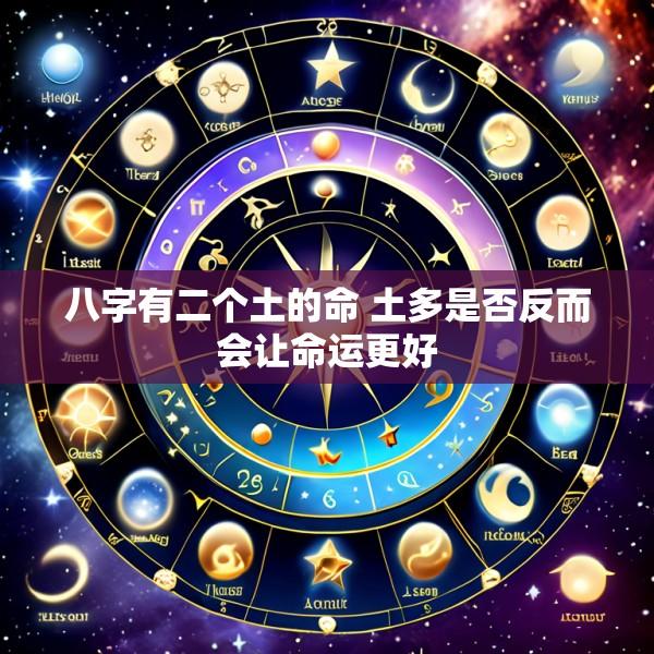 八字有二个土的命 土多是否反而会让命运更好