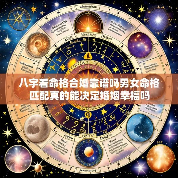 八字看命格合婚靠谱吗男女命格匹配真的能决定婚姻幸福吗