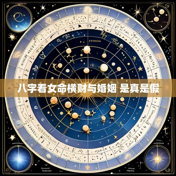 八字看女命横财与婚姻 是真是假