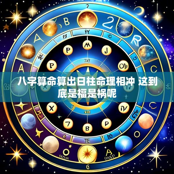 八字算命算出日柱命理相冲 这到底是福是祸呢