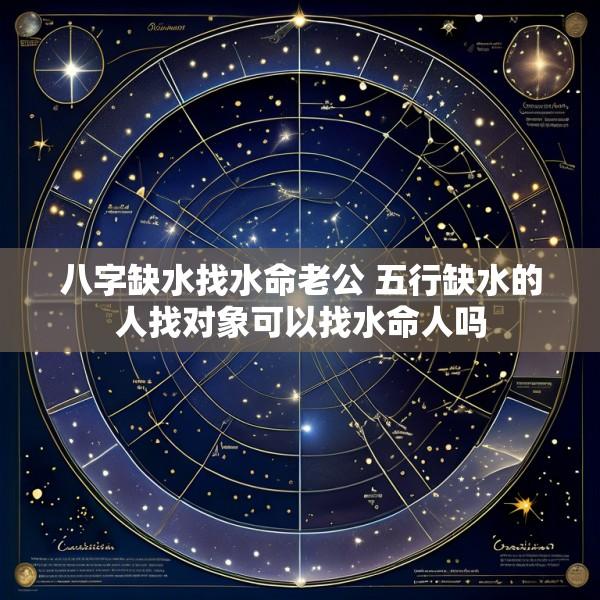 八字缺水找水命老公 五行缺水的人找对象可以找水命人吗