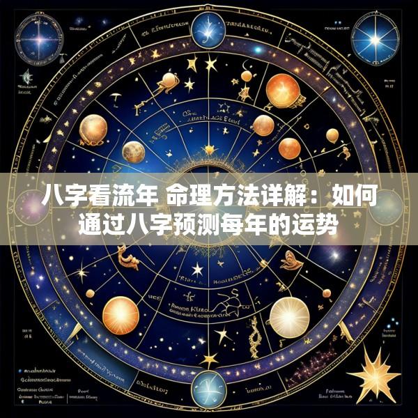 八字看流年 命理方法详解：如何通过八字预测每年的运势