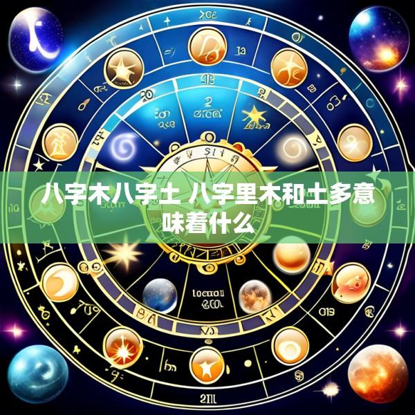 八字木八字土 八字里木和土多意味着什么
