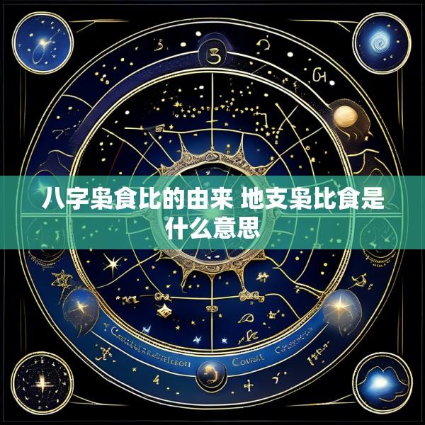 八字枭食比的由来 地支枭比食是什么意思