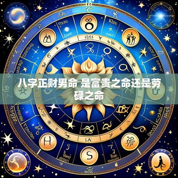 八字正财男命 是富贵之命还是劳碌之命