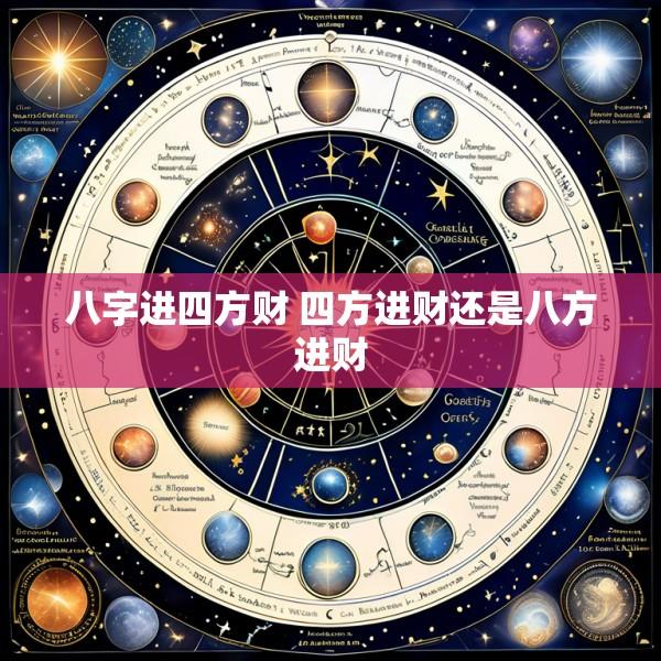 八字进四方财 四方进财还是八方进财