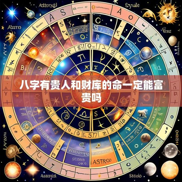 八字有贵人和财库的命一定能富贵吗