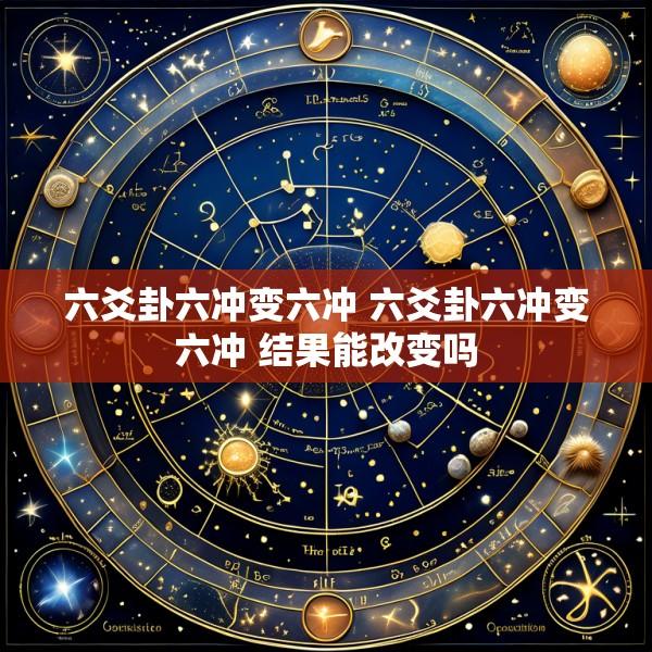 六爻卦六冲变六冲 六爻卦六冲变六冲 结果能改变吗