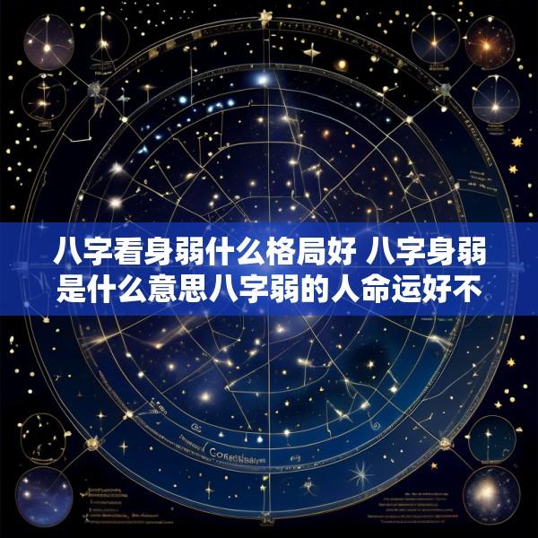 八字看身弱什么格局好 八字身弱是什么意思八字弱的人命运好不好