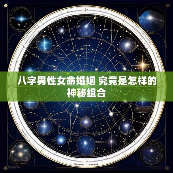 八字男性女命婚姻 究竟是怎样的神秘组合