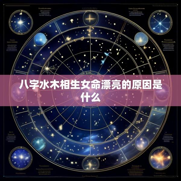八字水木相生女命漂亮的原因是什么