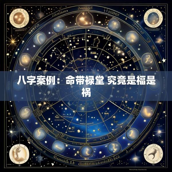 八字案例：命带禄堂 究竟是福是祸