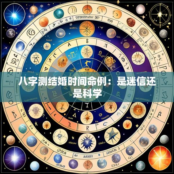 八字测结婚时间命例：是迷信还是科学