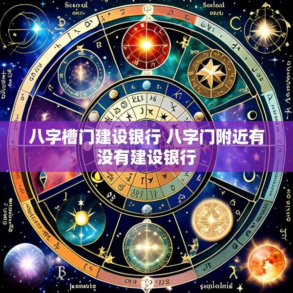 八字槽门建设银行 八字门附近有没有建设银行