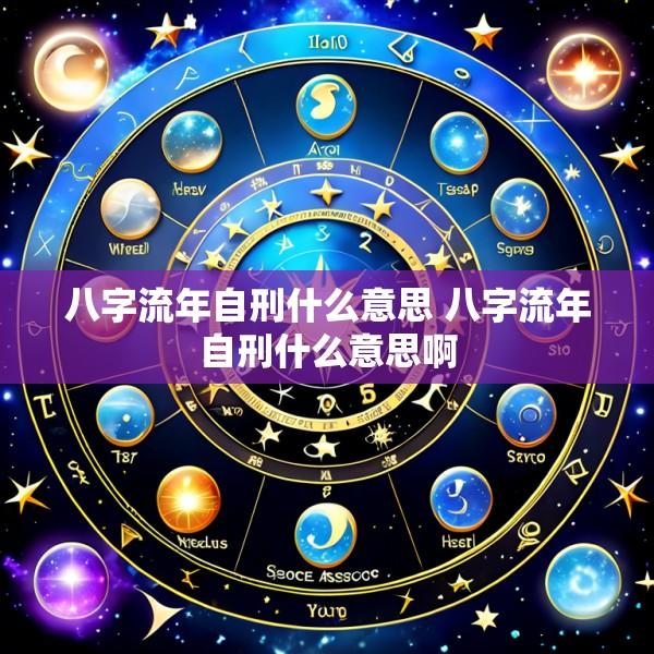 八字流年自刑什么意思 八字流年自刑什么意思啊