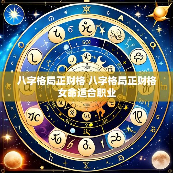 八字格局正财格 八字格局正财格女命适合职业