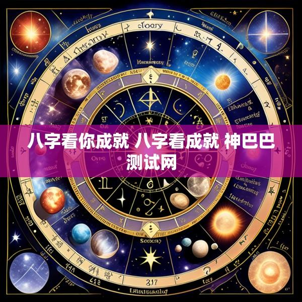 八字看你成就 八字看成就 神巴巴测试网