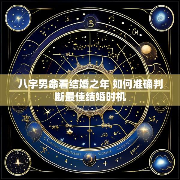 八字男命看结婚之年 如何准确判断最佳结婚时机