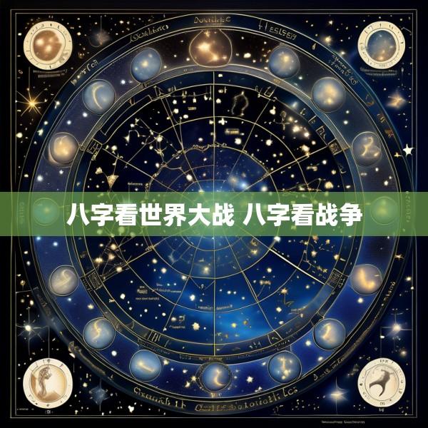 八字看世界大战 八字看战争