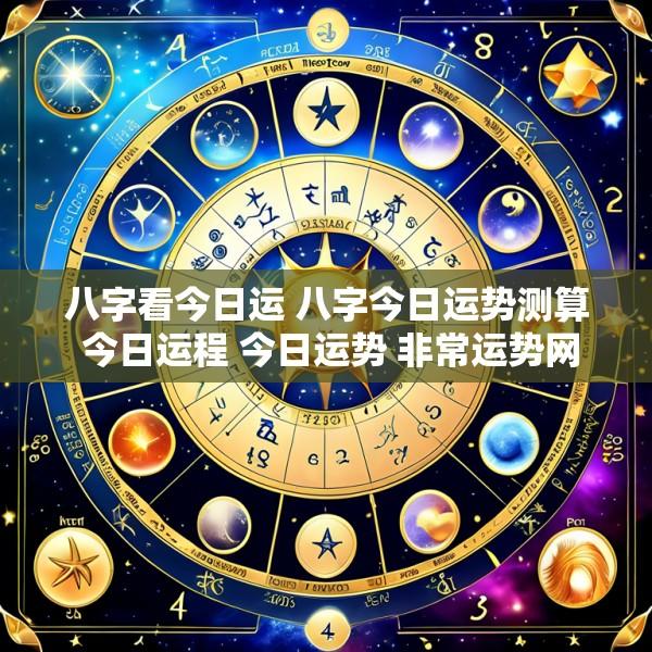 八字看今日运 八字今日运势测算 今日运程 今日运势 非常运势网