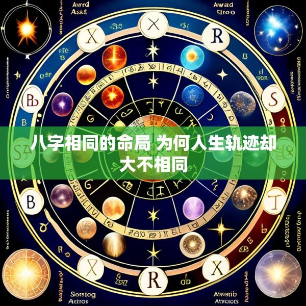 八字相同的命局 为何人生轨迹却大不相同