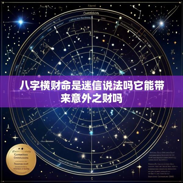 八字横财命是迷信说法吗它能带来意外之财吗