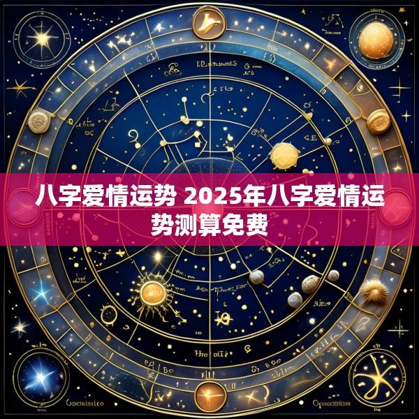 八字爱情运势 2025年八字爱情运势测算免费