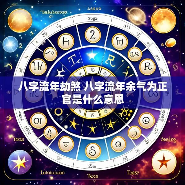 八字流年劫煞 八字流年余气为正官是什么意思