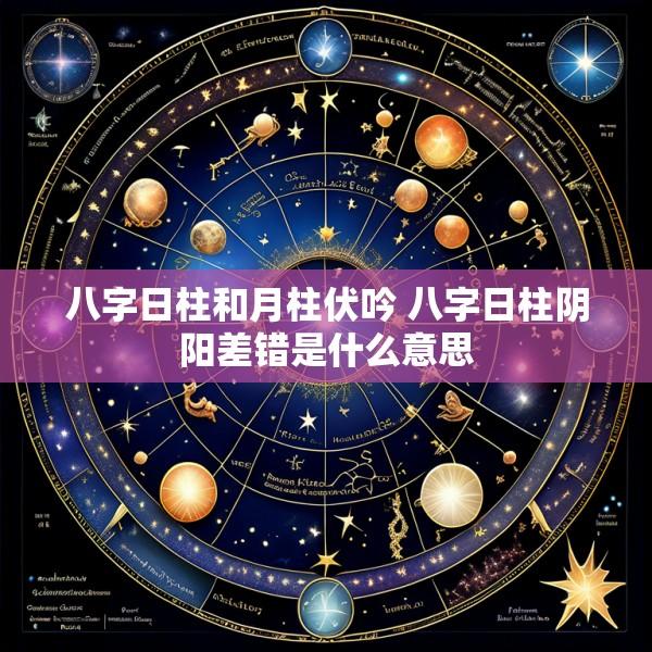 八字日柱和月柱伏吟 八字日柱阴阳差错是什么意思
